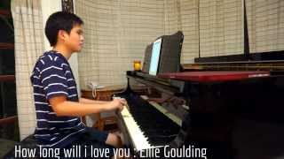 How Long Will I Love You - Ost. About Time (waterboys , Ellie Goulding) Piano cover. Free note