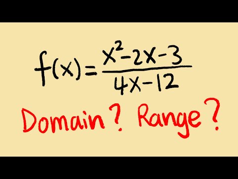 How to find the domain and the range of a rational function?