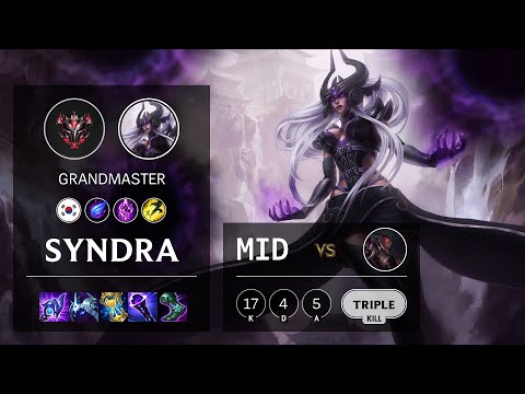 Syndra Mid vs Lucian - KR Grandmaster Patch 11.16