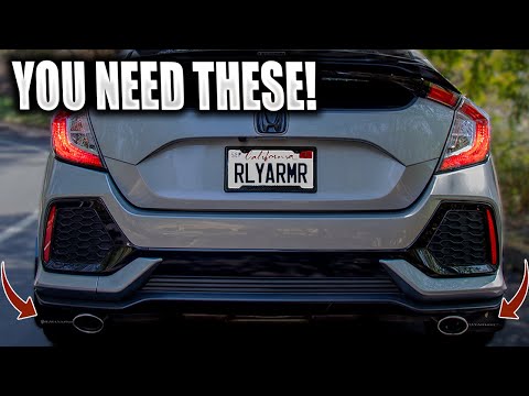 Rally Armor Mud Flaps INSTALL! - 2017-2021 Honda Civic Hatchback LX/EX (Non-Sport)