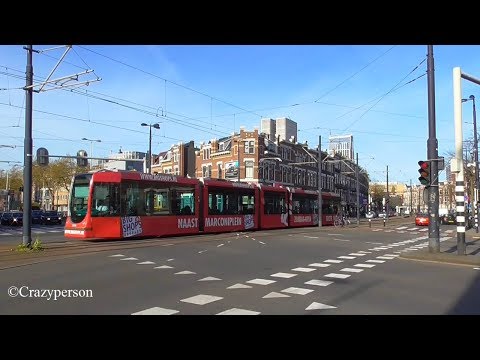 Tram 23 Marconiplein nabij Tiendplein Rotterdam