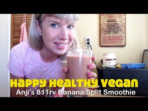 Raw Vegan Banana Split Smoothie Recipe Demo