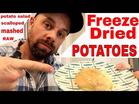 Freeze Dried Potatoes // Mashed Potatoes, Potato Salad, Raw, Scalloped Potatoes #freezedriedpotatoes