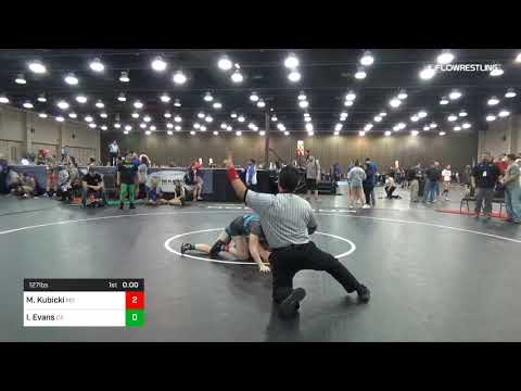 127 Lbs Round Of 16 Maddie Kubicki Team Missouri Vs Izabella Evans Team California