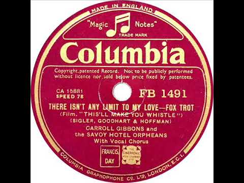 Carroll Gibbons - There Isn't Any Limit To My Love (Anne Lenner)