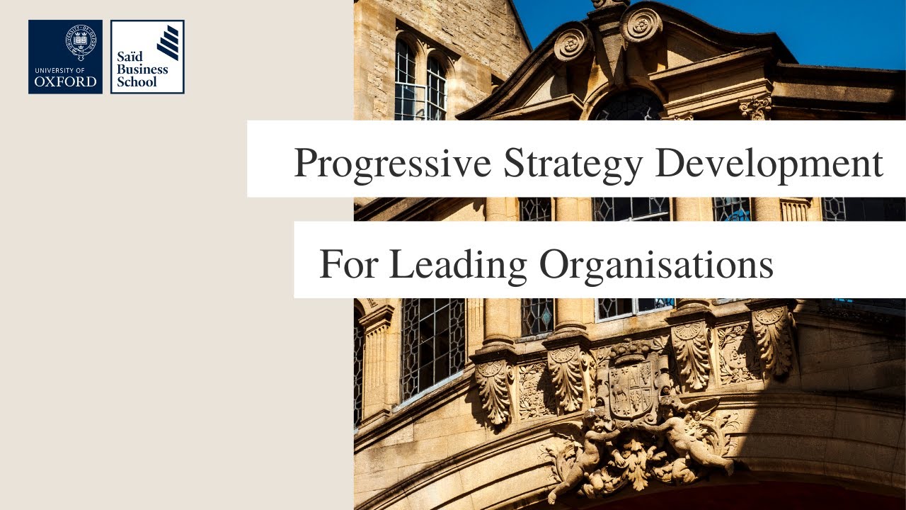 Progressive strategy development for leading organisations