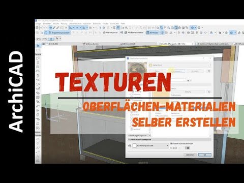 Texturen und Oberflächenmaterialien in ArchiCAD einfach und schnell selber erstellen