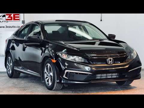 2020 Honda Civic Sedan LX CVT in Black for sale at 3E Auto Sales in Mount Pearl, NL