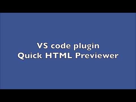 Live preview HTML code in browser with Vscode | Quick HTML Previewer|Auto Refresh|live previewer
