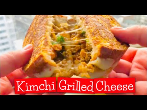 Kimchi Grilled Cheese Sandwich - with pork belly