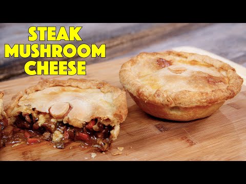 Amazingly Tasty! Steak Mushroom Cheese Meat Pie Recipe - How To Make Steak Pie Recipe - Glen Cooks
