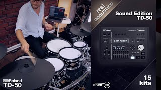 Video thumbnail for Roland TD-50 Real Acoustics Sound Edition: Custom kits by drum-tec by drumtecTV