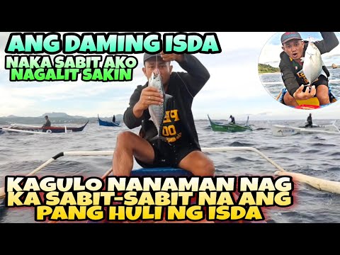 GRABI NAG KA GULO NANAMAN SA SOBRANG DAMING ISDA / talakitok tulingan / pinagalitan ako sa pag sabit