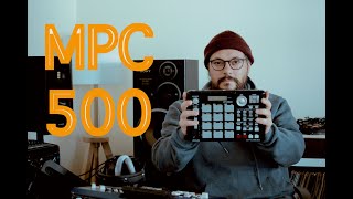 Video thumbnail for My thoughts on Akai Mpc 500 Portable sampler and Making a Beat by Marlow Digs