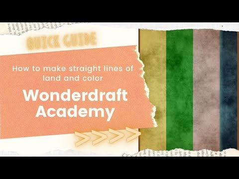 Wonderdraft Academy - How to make straight lines of land and color