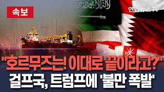 [????속보] 호르무즈는? 이대로 끝낸다고?…걸프국들, 美 트럼프에 집단 '불만 폭발' / 연합뉴스TV(YonhapnewsTV)