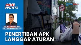 Pastikan Pilkada 2024 Aman, Bawaslu Tertibkan APK yang Melanggar Aturan di Kota Bukittinggi