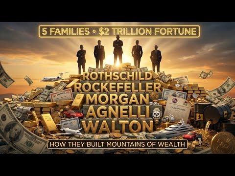 Rothschild, Rockefeller, JP Morgan, Agnelli, Walton: How 5 Dynasties Monopolized Global Finance 💰🏰