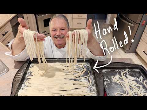 Hand made, hand rolled, Pici Pasta - a taste of Tuscany Italy