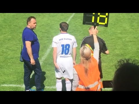 Matěj Jirousek - premiéra v Divizním utkání MFK Trutnov 4:3 FK Turnov, 8.6.2019