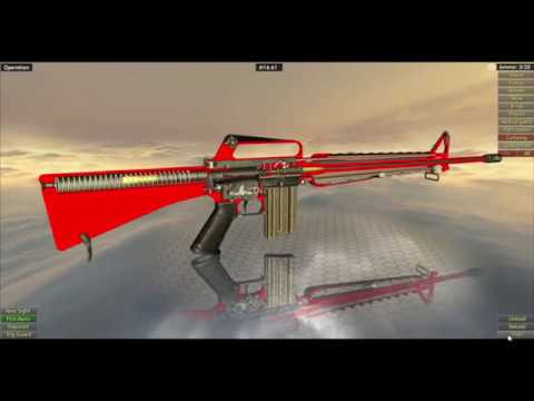 How Does The M16   AR15 Work   3D Animation Model