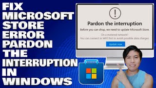 Download the video "How To Fix Microsoft Store Error Pardon The Interruption in Windows"