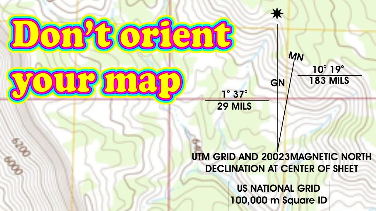 Do not orient a map - when using with a compass