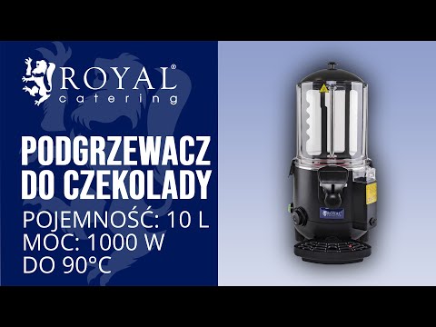 Video - Podgrzewacz do czekolady / dyspenser - 1000W - 10 litrów