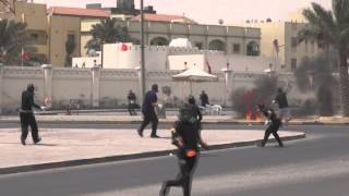 Revolution Bahrain : ( Flame volcanoes process ) Attack the police station in Sitra