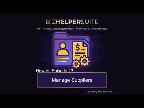 Supplier Management