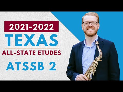 2021 - 2022 ATSSB All-State Saxophone Etude No. 2 || James Barger, Saxophone