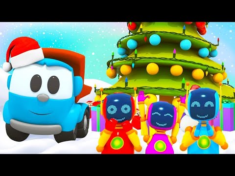 🔵Feliz Natal, Léo o caminhão! Coleção de desenhos animados de carros. Animação infantil