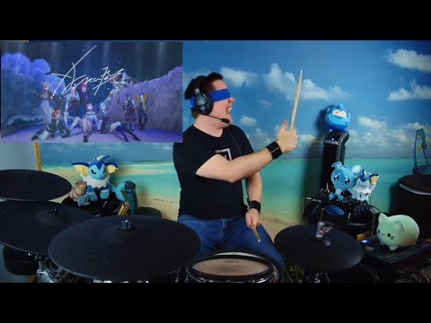 The8BitDrummer cover Antares by Tokoyami Towa on drums... BLINDFOLDED?!