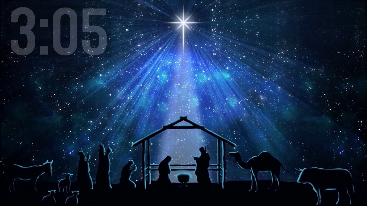 CHRISTMAS NATIVITY SCENE 5 MINUTE CHURCH COUNTDOWN | THREE WISE MEN & BIRTH OF JESUS COUNTDOWN VIDEO