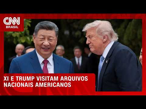 Xi Jinping e Trump visitam arquivos nacionais americanos nesta sexta (25) | CNN NOVO DIA