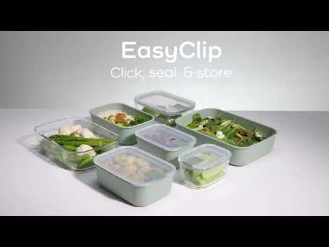 Glass food storage box EasyClip 2250 ml