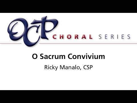 O Sacrum Convivium – Ricky Manalo, CSP [sheet music]