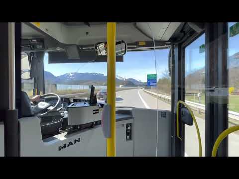 🇨🇭 Postauto GR | 100 km/h im MAN Lion‘s City Hybrid auf der Autobahn zwischen Chur und Tamins