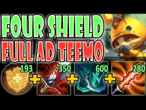 3 SHIELD AD TEEMO IS ACTUALLY BROKEN! 200IQ Build?! Teemo vs Ezreal S9 Ranked Commentary