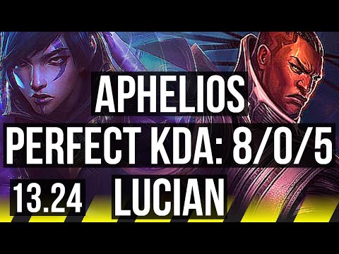APHELIOS & Lulu vs LUCIAN & Milio (ADC) | 8/0/5, Rank 6 Aphelios, Legendary | JP Grandmaster | 13.24