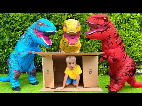 Chris and Dinosaur rescue story - Fun Adventure for kids