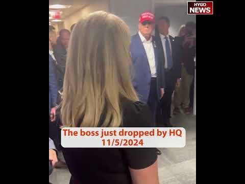 Trump dropped by HQ; Speaker: We are going to make history; Stefanik: Trump better with women