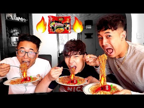 EXTREME 2x SPICY KOREAN Noodle Challenge!!! (DO NOT TRY)