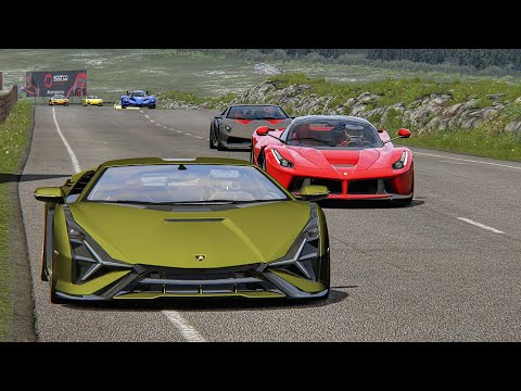 Most Powerful Lamborghini Sian Vs Supercars Race 🔥