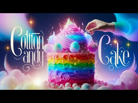 🎂 Epic Cotton Candy CAKE Creation 🍭 A Sweet Masterpiece You’ll Love! ✨