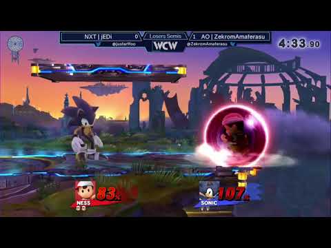 WCW 19 - NXT | jEDi (Ness) vs AO | ZekromAmaterasu (Sonic) Losers Semis