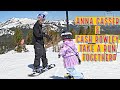 Olympic Gold Medalist ANNA GASSER Snowboards W 6 Year Old CASH ROWLEY Snowboarding Cute