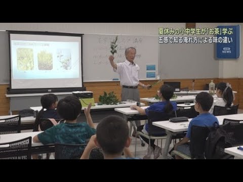 YouTube Video お茶についての知識を深める「五感で学ぶ茶学スキルアップ講座」に小中学生が参加　静岡・藤枝市