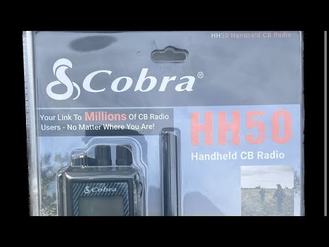 Cobra HH50 hand held CB radio Unboxing