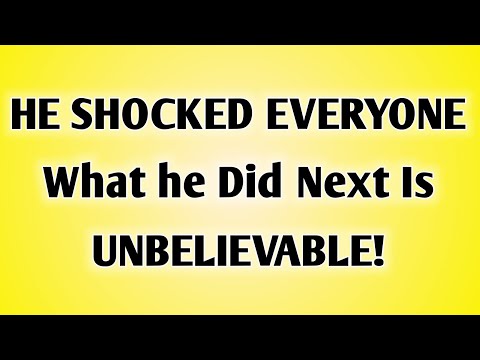 HE SHOCKED EVERYONE 😲 What he Did Next Is UNBELIEVABLE!...